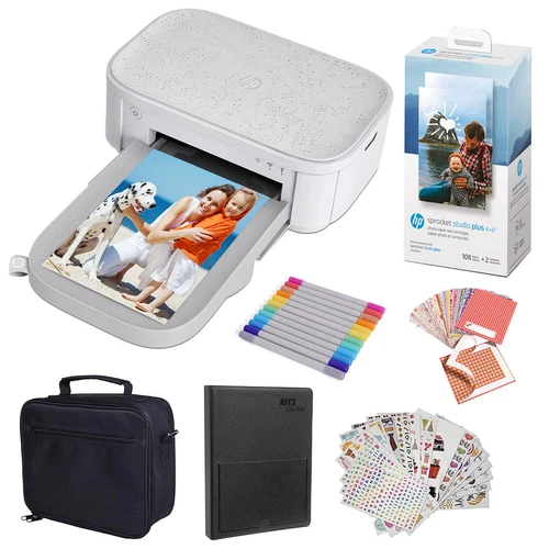 4x6” Instant Photo Printer – Bundle: Photo Album, Markers, Photo Paper, and Stic