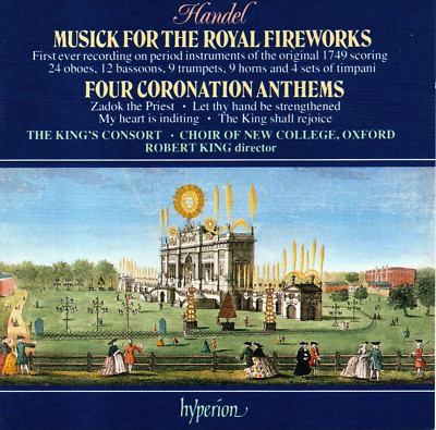 Handel CORONATION/ANTHEMS/MUSICK FOR THE ROYAL FIREWORKS u.a. Robert King(C3259)
