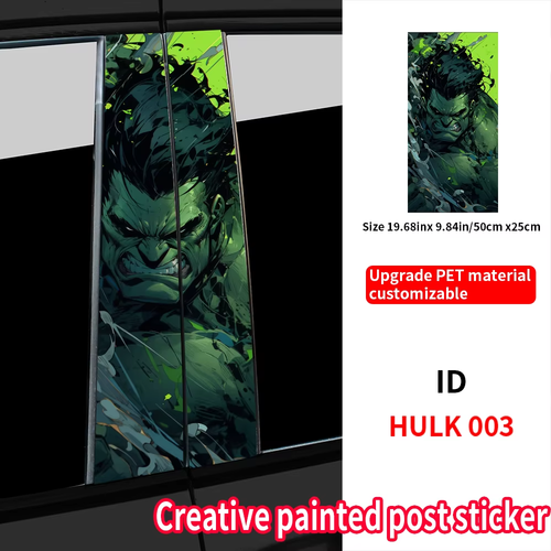 Adesivi Decalcomania Vinile Auto Hulk-Alta Qualità Impermeabile Antigraffio Porta Veicolo - Foto 11 di 17