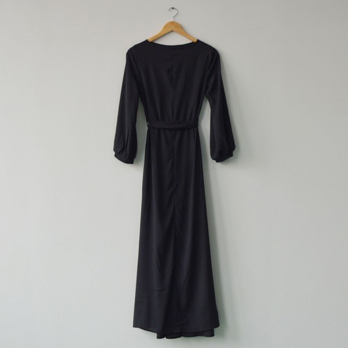 Summer Round Neck Long Dress Bohemian Retro Lantern Sleeve Casual Party Dress - Picture 15 of 29