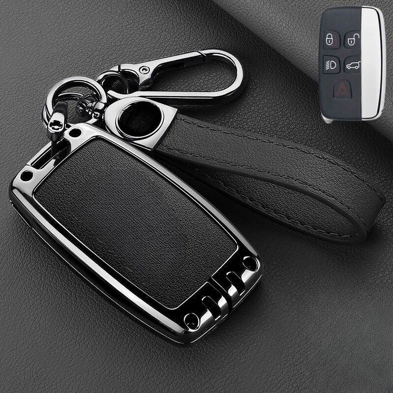 Zinc Alloy Leather Car Key Fob Case Cover For Land Rover Range Rover Sport LR2 - Image 4 of 4