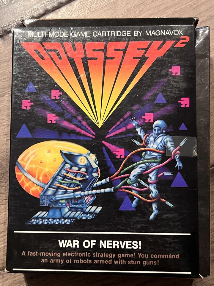War of Nerves (Magnavox Odyssey 2, 1978) CIB COMPLETE CART HAS NO LABEL - Image 2 of 4