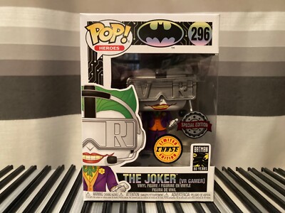 Funko Pop The Joker VR Gamer Chase DC Heroes 296