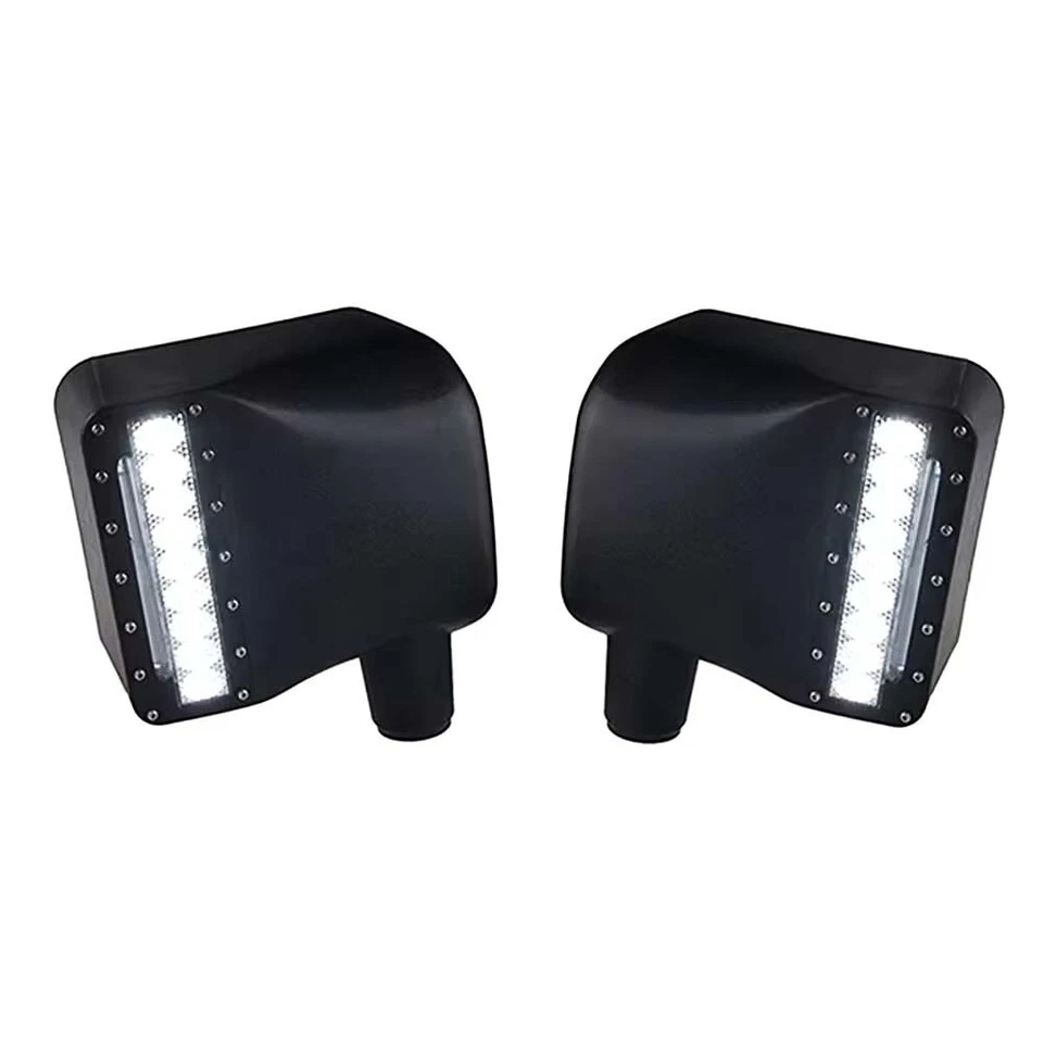Luces LED de espejo retrovisor lateral DRL para Jeep Wrangler JK JKU 2007-2018 Foto 3 de 4