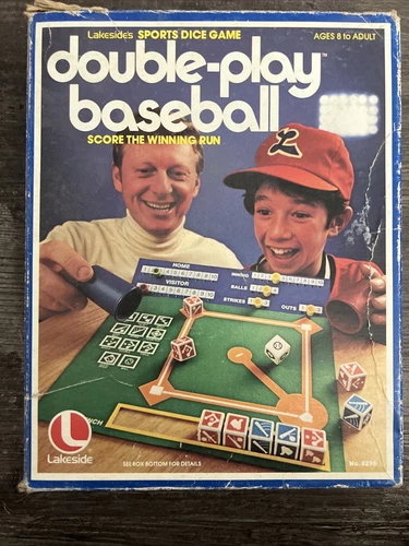 VTG 1979 LAKESIDE DOUBLE-PLAY BASEBALL Sports Family Dice Game 8296 COMPLETE