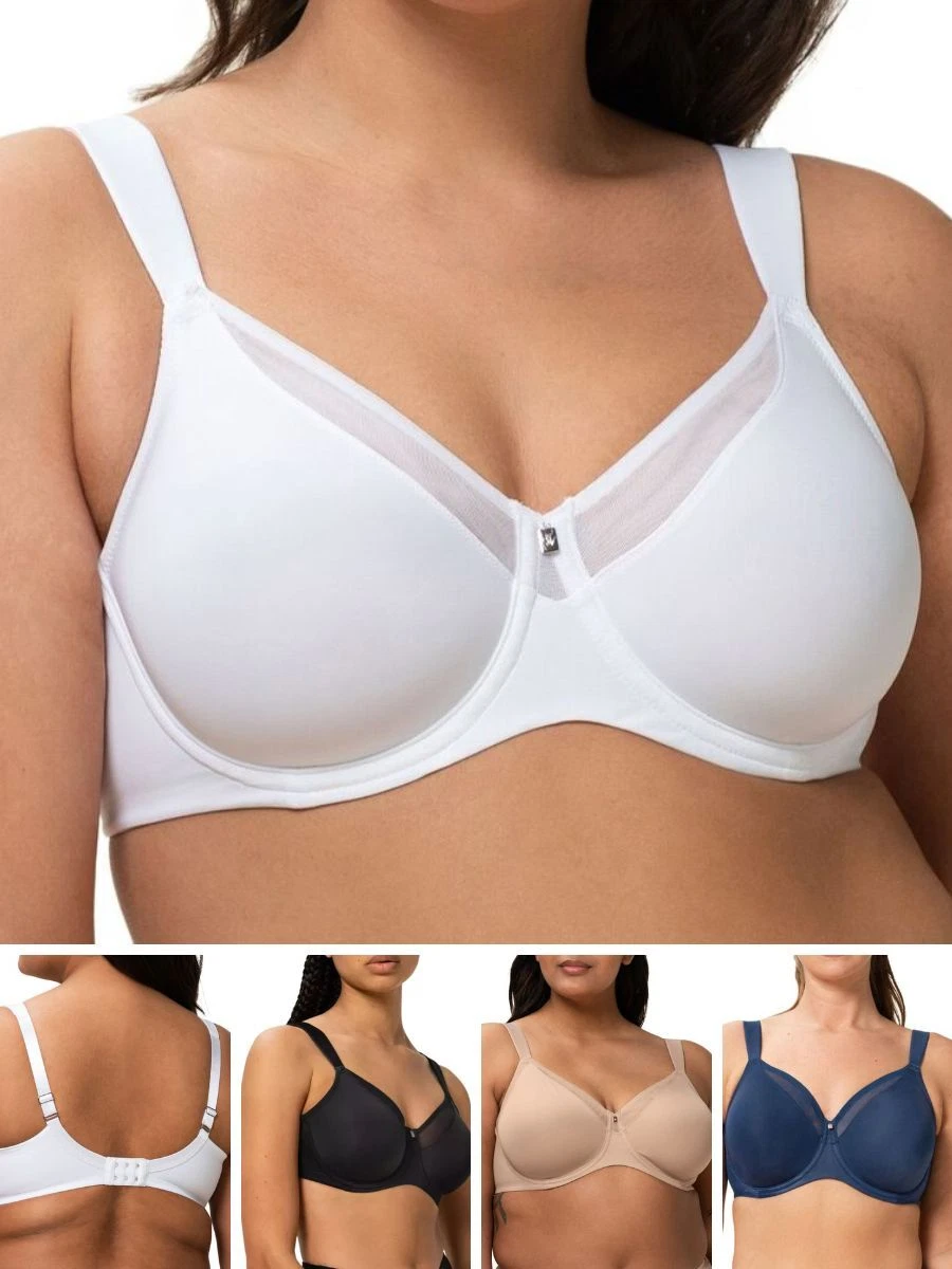 Triumph Minimizer Bra True Shape Sensation Plunge High Apex Seamless  Lingerie