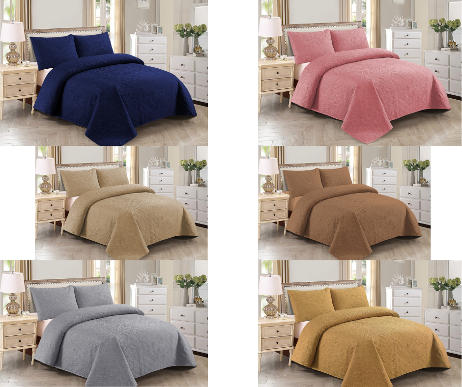 Cotton Bedspreads Coverlets🛏3PC Comforters Set 🏠SYDNEY Stock Double