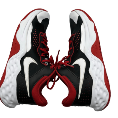 Nike Fly By Mid 3 Basketball Sneakers Black/ White/Red  display picture 2