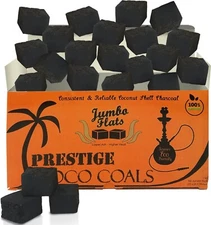 Prestige Coco Coals Flats 1 kg / 72 pc - Natural Coconut Hookah Charcoal Shisha