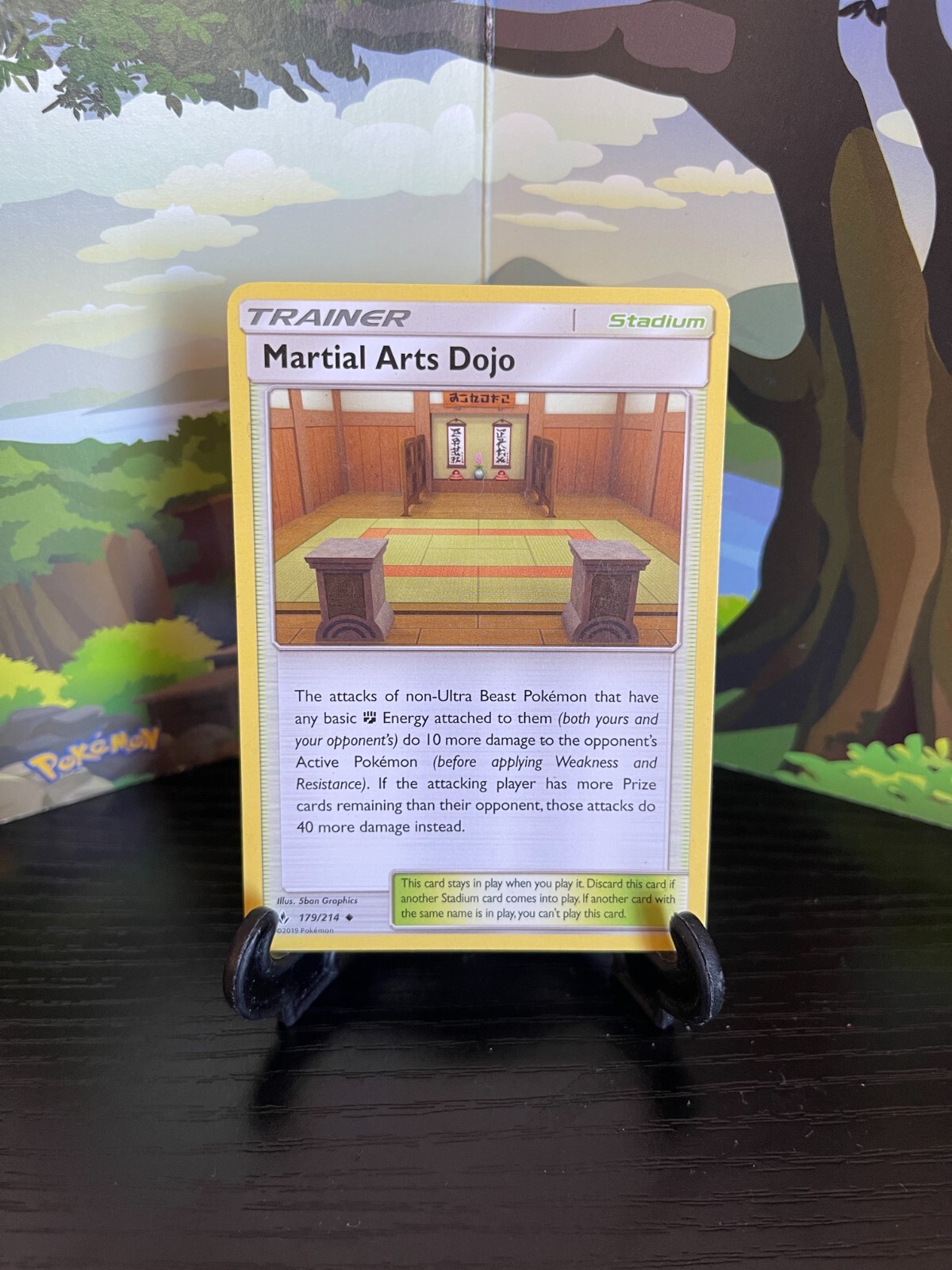 Martial Arts Dojo 179/214 - Unbroken Bonds - Uncommon - Pokemon Card TCG - LP