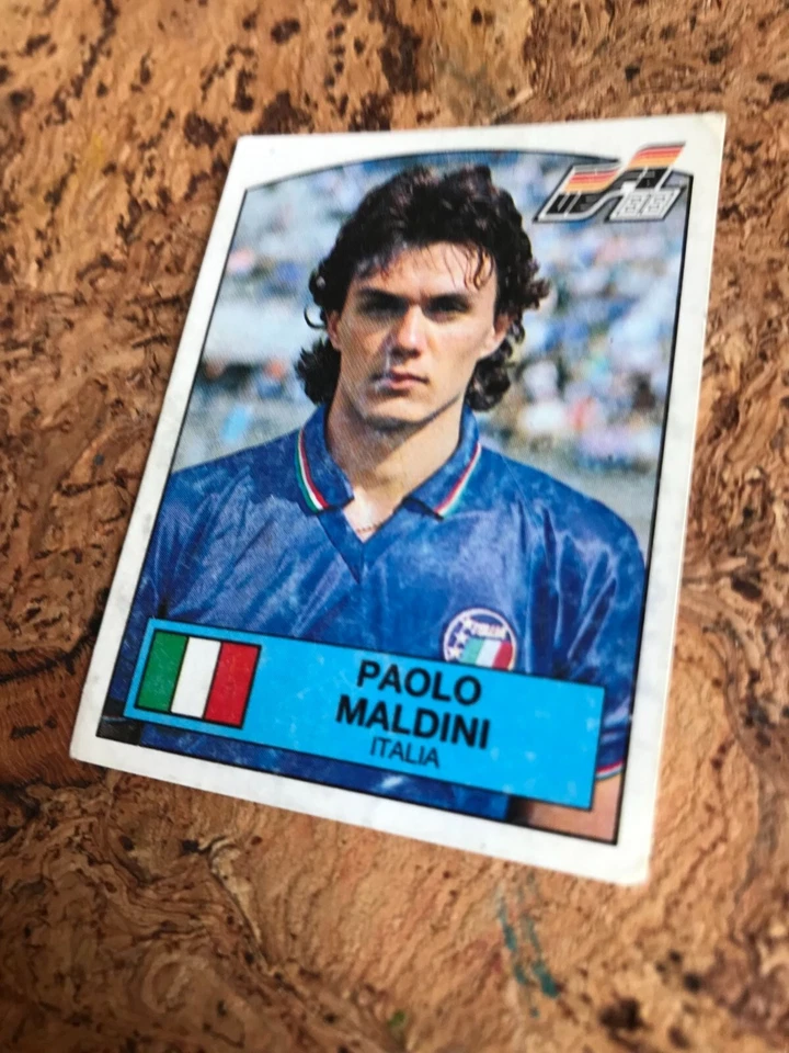 Paolo Maldini Panini UEFA EURO 1988 #87 Italy Legend Milan Italia Soccer GOAT RC - Bild 3 von 4