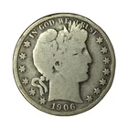 1906-S 50C Barber Half Dollar VG #