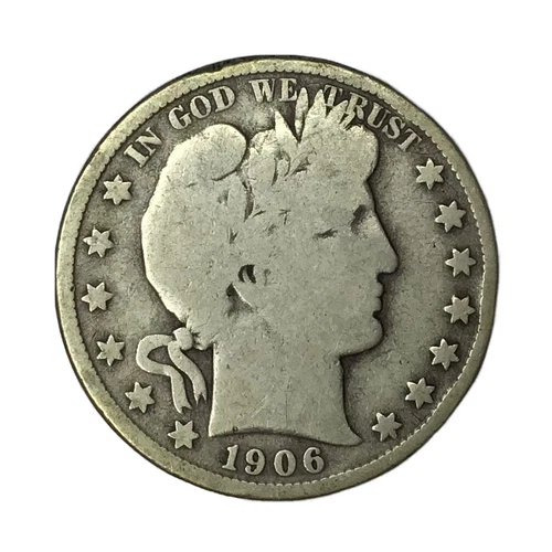1906-S 50C Barber Half Dollar VG #