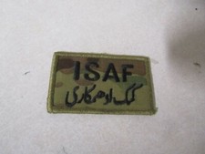 MILITARY PATCH US ARMY OCP MULTICAM HOOK AND LOOP ISAF INTERNATIONAL SECURITY AS