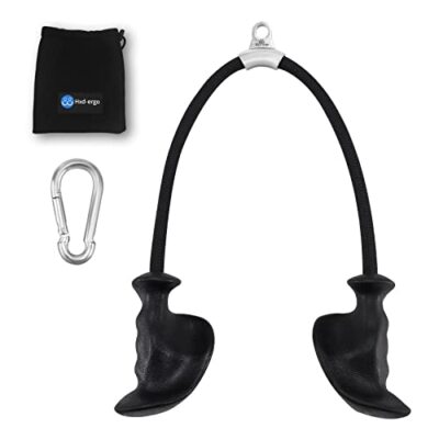 Tricep Rope with Ergonomic Handles, 36 Inch Tricep Pull Down Rope for Cable M...