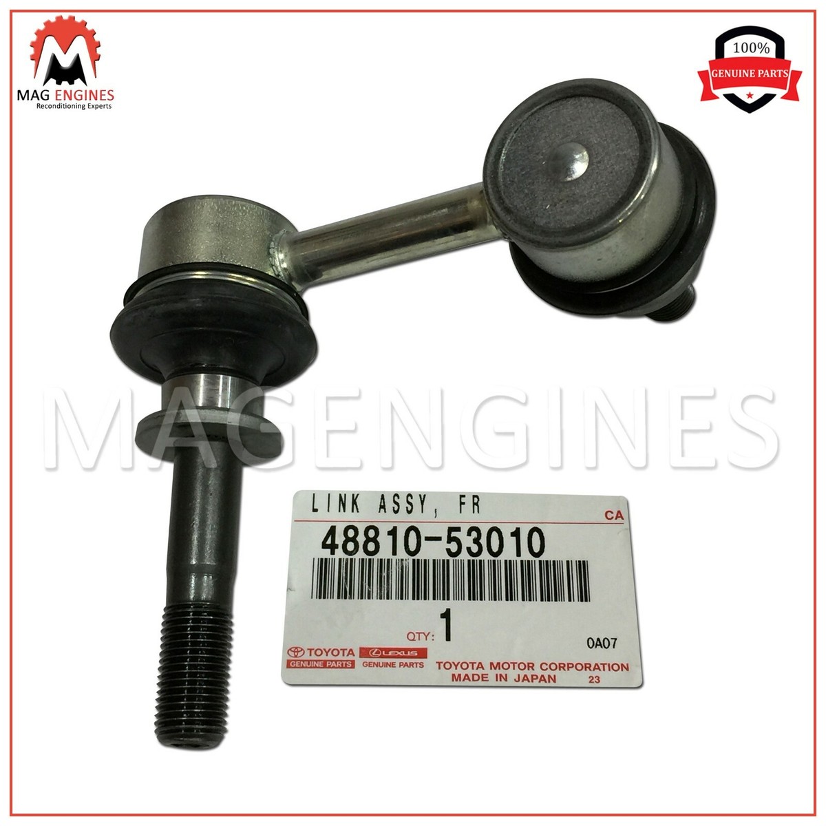 48810-53010 GENUINE OEM FRONT STABILIZER LINK ASSY, LH 4881053010