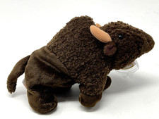 NEW WITH TAGS RETIRED TY Beanie Baby-ROAM the Buffalo 6.5 inch -Mint  3-3725 