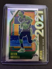 2020-21 Flux Devin Vassell Freshman Year 2021 SILVER Prizm RC Spurs Rookie
