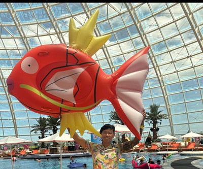 Pokémon Magikarp Pool Float Summer Days Weight Capacity 220 lb Two Handles Large