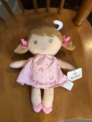 Baby Starters 12  My Best Friend Pink Plush Baby Doll Brown Hair With Tags