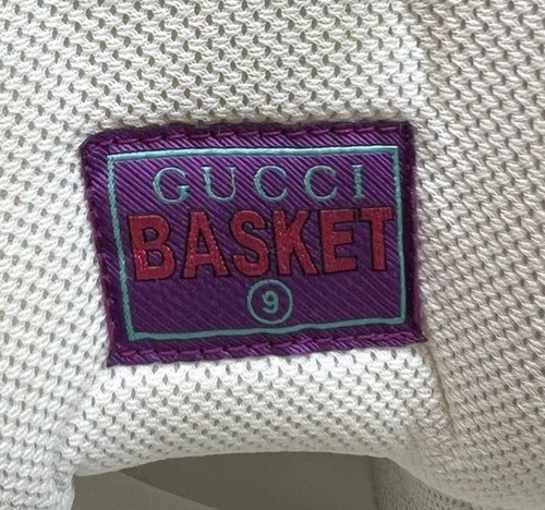 Größe 9,5 US - Gucci weiße Demetra GG Logo Basket hohe Sneakers❤️ EINZELHANDEL 900 $! - Bild 8 von 9