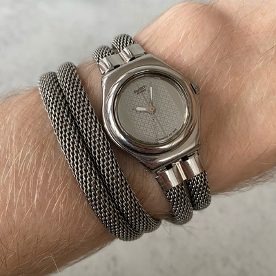 Damen Swatch Irony Mignardise YSS115B Quarzuhr - Full Set