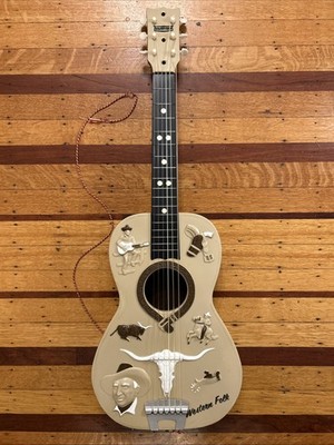 Vintage Emenee Gene Autry 6 String Children s Guitar WITH ORIGINAL STRAP 