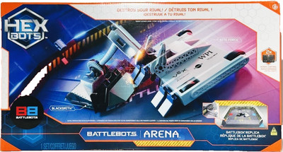 HEXBUG BattleBots Arena Playset w/ Blacksmith & Bite Force Robots|Interactive