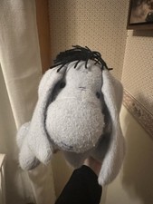 Vintage Disney Winnie The Pooh 12" Classic Eeyore Plush Yarn Hair Disney Worl