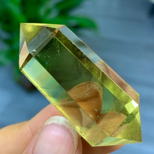 28G Natural Citrine Quartz Obelisk Crystal Double Point Wand Reiki Healing Gem - Picture 24 of 24
