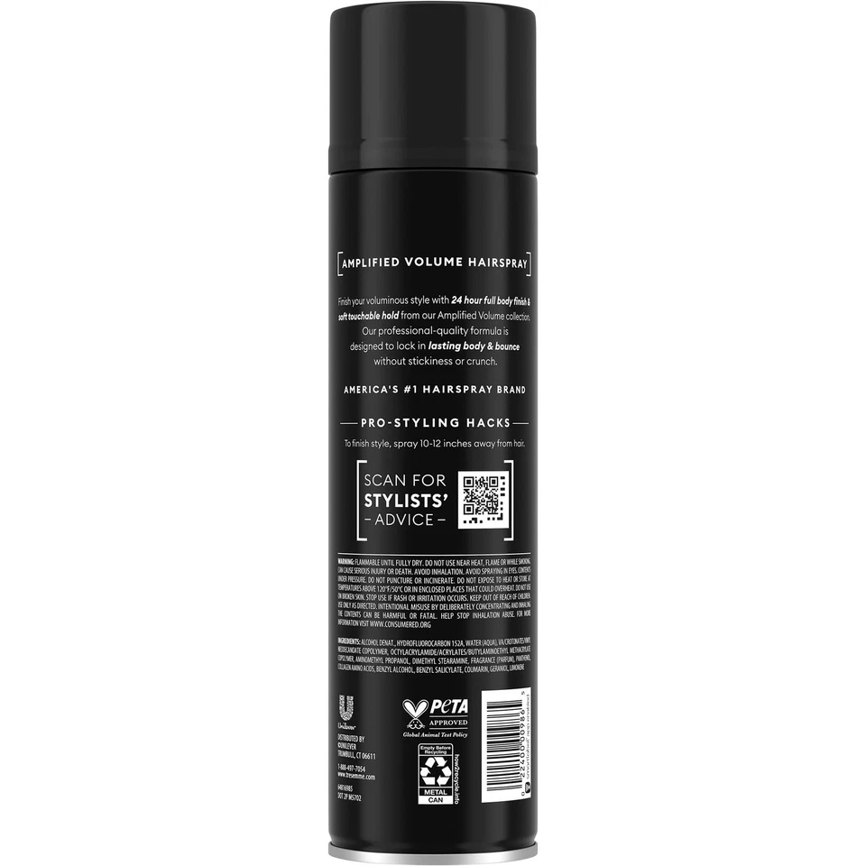 Spray para el cabello, volumen total, paquete de 2 + mascarilla capilar reparadora de queratina - tiburón hidratante... Foto 2 de 4