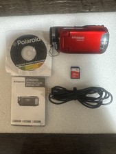 Polaroid ID992HD Red Digital camcorder 1 Battery 20g SD Card Software  Guide