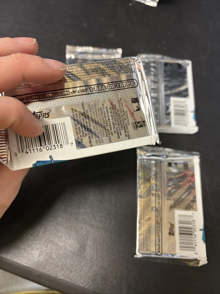 Lot Of 4 2002 Topps Stadium Club Baseball Relic Edition 6-Card Pack - Image 4 of 4