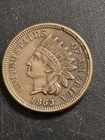 Extraordinary 1863 Full Liberty Indian Head Penny Full Shield, Arrows On Reverse