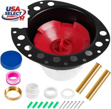 Freestanding Tub Drain Rough-In Kit with PVC Adapter Brass Pipes