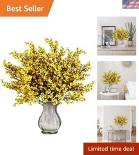 Lifelike 19in Yellow Silk Baby's Breath Flowers - DIY Home Arrangements