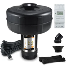 Pond Fountain Aerator, 1HP 750W 110V Stainless Steel Floating Fountain With 100f