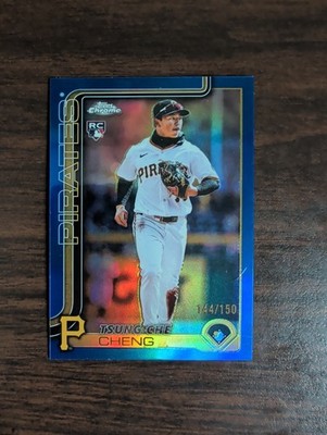 2025 Topps Chrome Update Series - Tsung-Che Cheng #USC74 Blue Refractor /150 RC