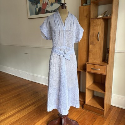 sheer nylon dress Rosetta Getty | Sheer Plisse Long Sleeve Dress | XS
