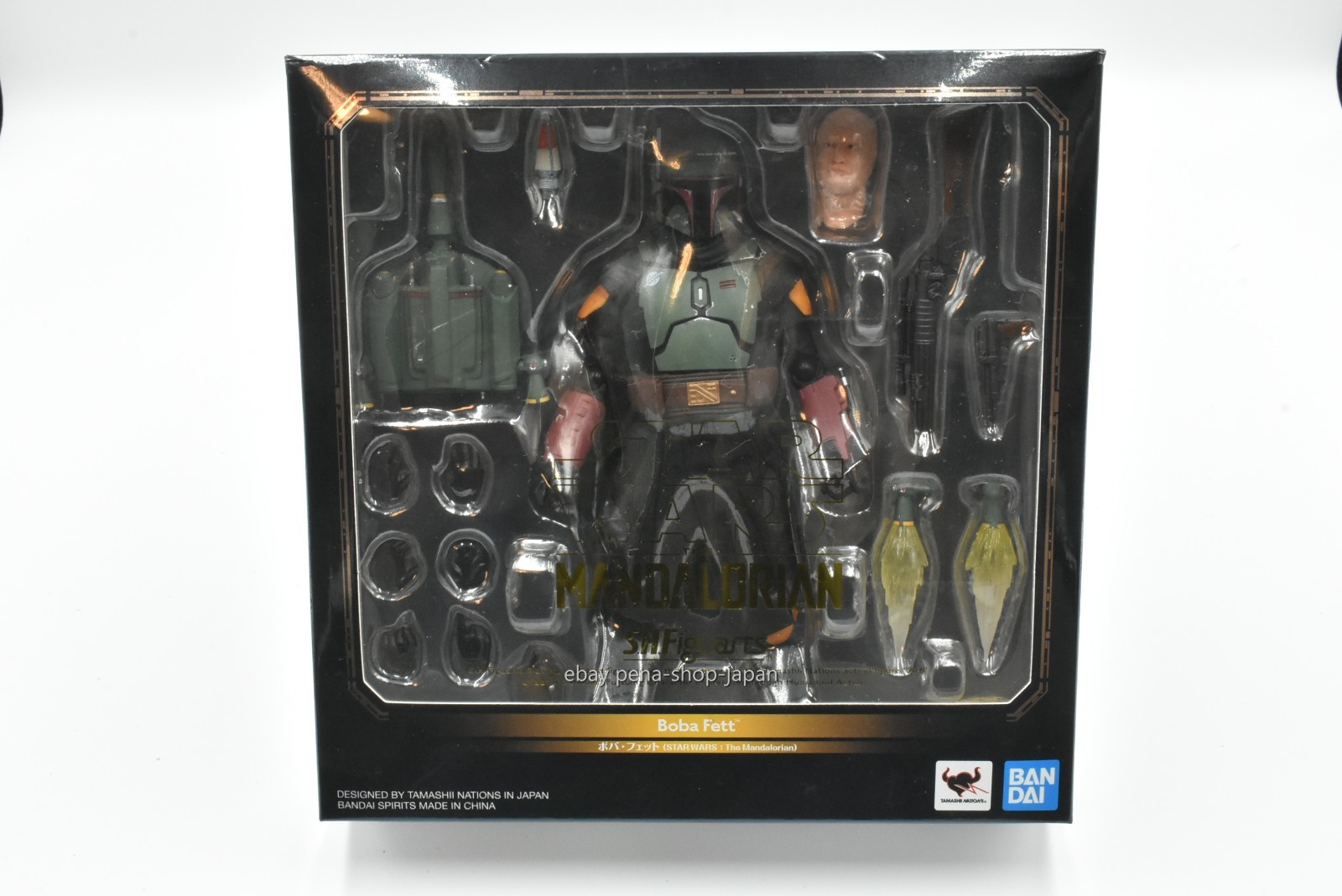 BANDAI S.H.Figuarts STAR WARS THE MANDALORIAN Boba Fett NEW Japan +Track Num