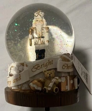 Nutcracker Musical Snow Globe Christmas Teddy Bear Gifts