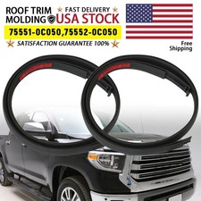 2X Roof Drip Molding Weatherstrip Both Side for 2007-20 Toyota Tundra Double Cab