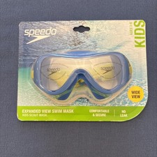 Speedo Kids Ages 3-6 Expanded View Swim Mask Wide View Kids Scout Mask New
