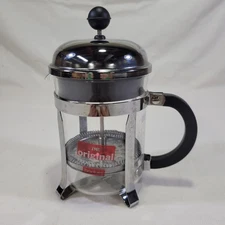 BODUM  2-Cup Size French Coffee Press Glass Pot    7” Tall