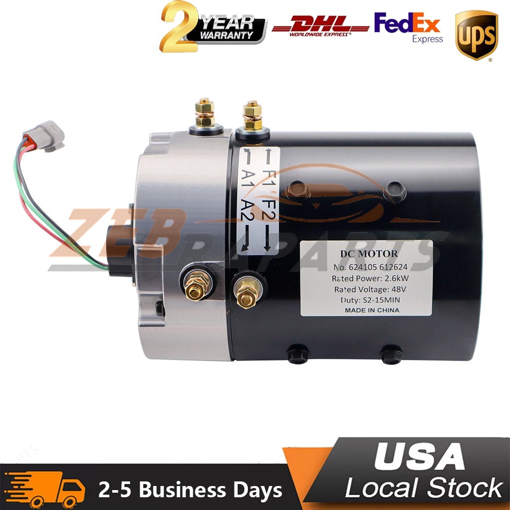 For 624105 Golf Cart Motor DL9-4006 TXT T48 48V Freedom Express S4