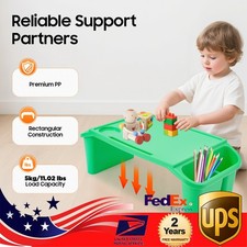 4 PCS Children Kids Lap Desk With Pocket , Tray Plastic Breakfast Laptop Trays,