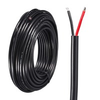 Strom Kabel 2 Leitung Elektrische DräHte 22AWG 100Ft 30.5M UL2464 Kupfer Kabel