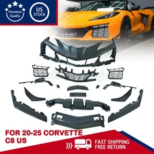 Z06 Style Complete Front Bumper Grille Conversion Kit For 2020-25 Corvette C8 US
