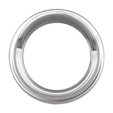  68391 Chrome Plastic Small Gauge Cover with Visor for Peterbilt, 2 ¼” Dia. 