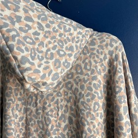 PINK Victoria's Secret Cream Leopard Hoodie